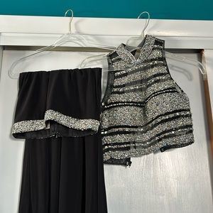 JVN 2 piece sequin dress